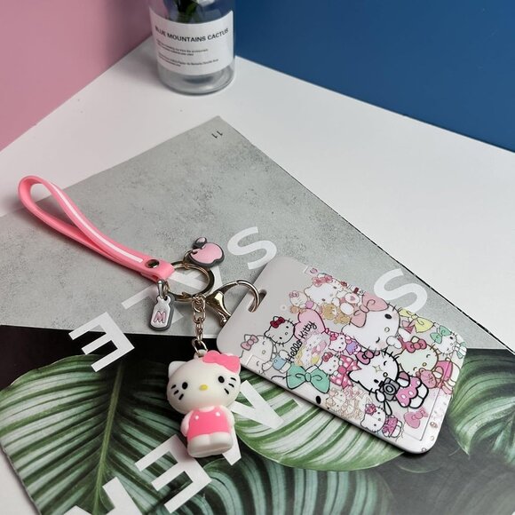 Kawaii Cute Cartoon Nylon Mini Backpack with Card Holder for Women and Teens - Picture 2 of 7